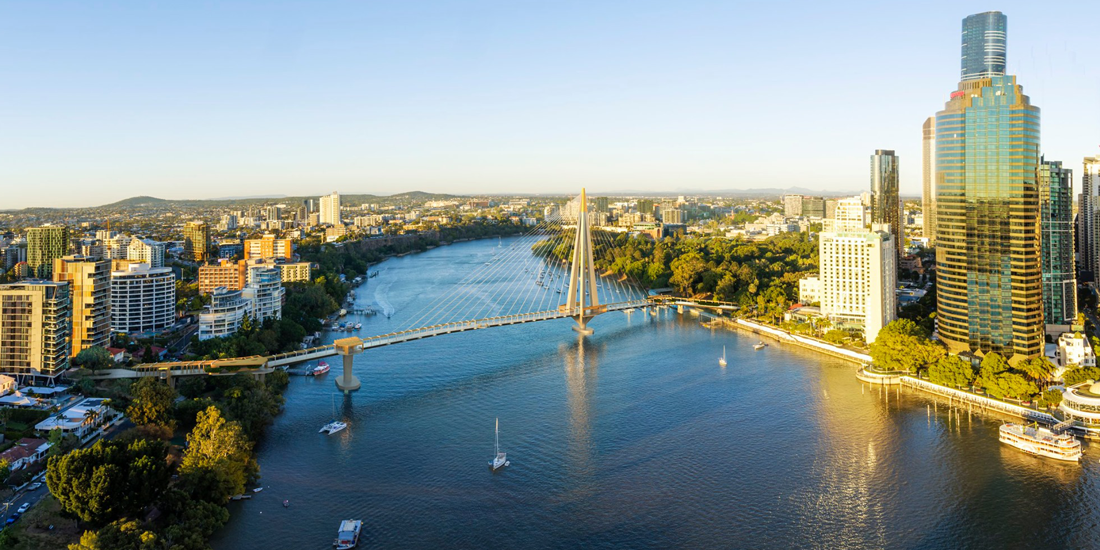 Kangaroo Point's green bridge design | Brisbane infrastructure and